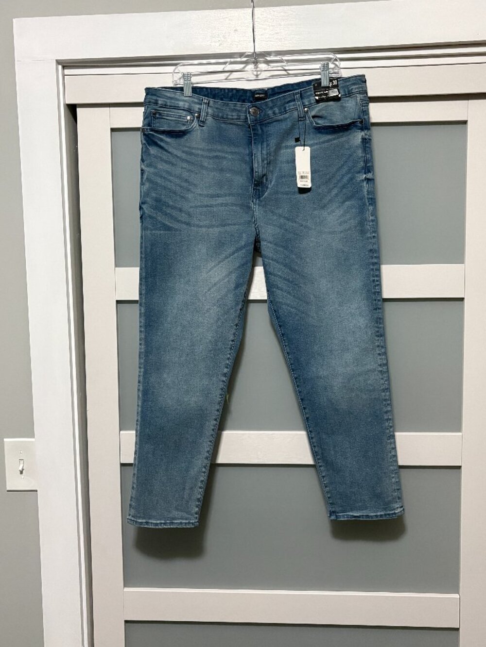 Express Athletic Slim Super Stretch Men's Jeans sz 36x30 Chester Wash Pants NWT